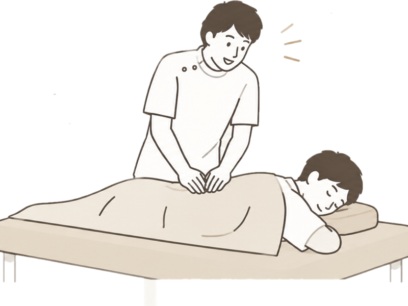 施術を行う様子