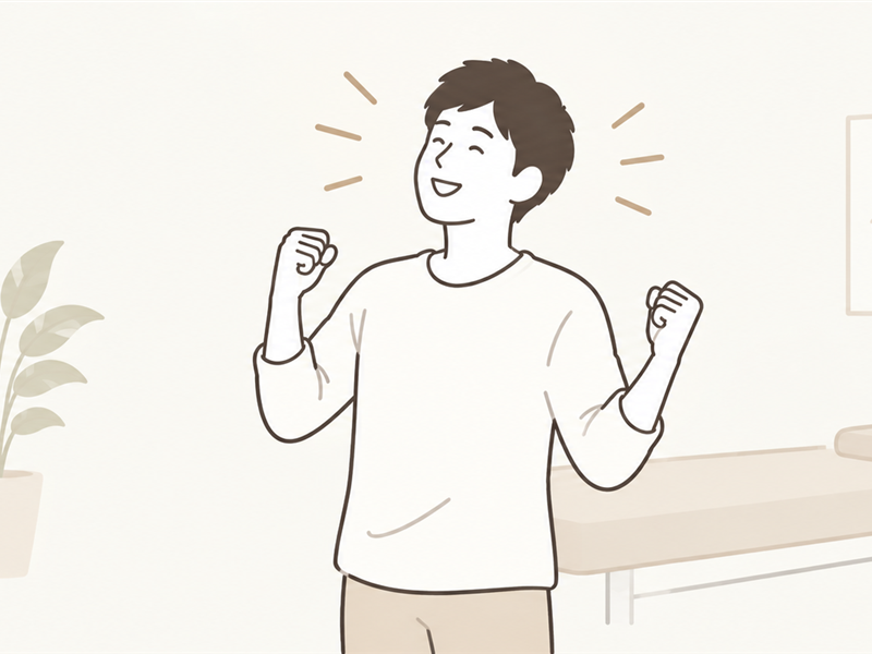 すっきりとした様子